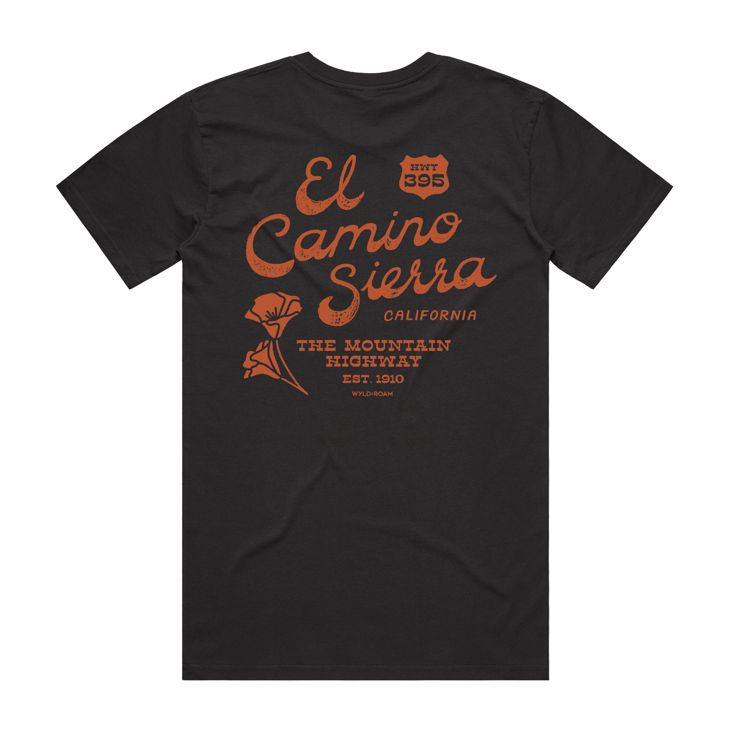 El Camino Sierra Mountain Highway 395 Tee