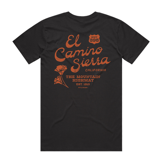 El Camino Sierra Mountain Highway 395 Tee