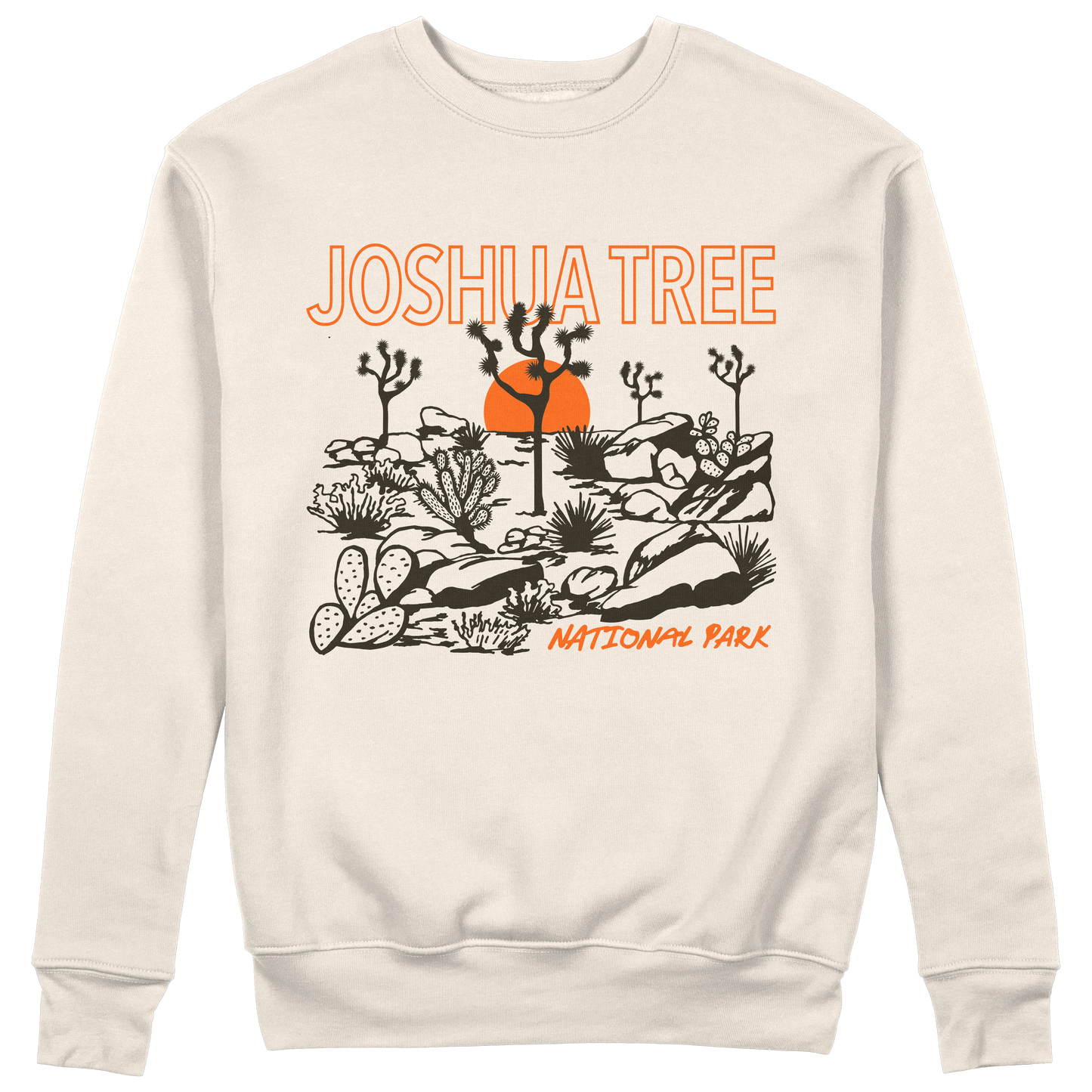 Joshua Tree National Park Crewneck, Vintage White
