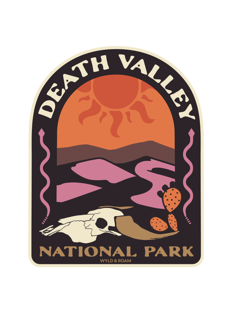 Death Valley National Park Skull Sticker