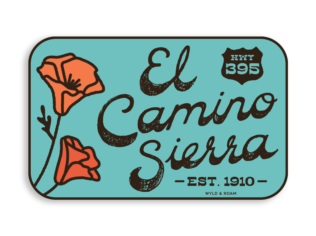 El Camino Sierra Mountain Highway 395 Sticker