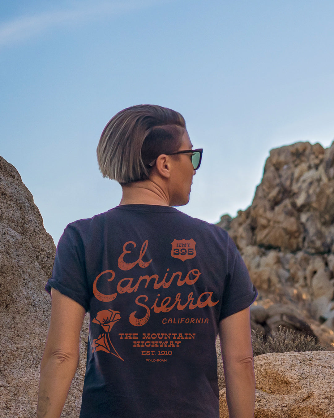 El Camino Sierra Mountain Highway 395 Tee
