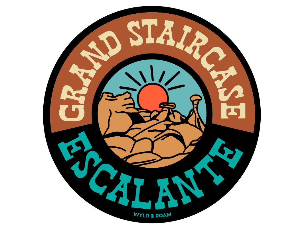 Grand Staircase Escalante Round Sticker