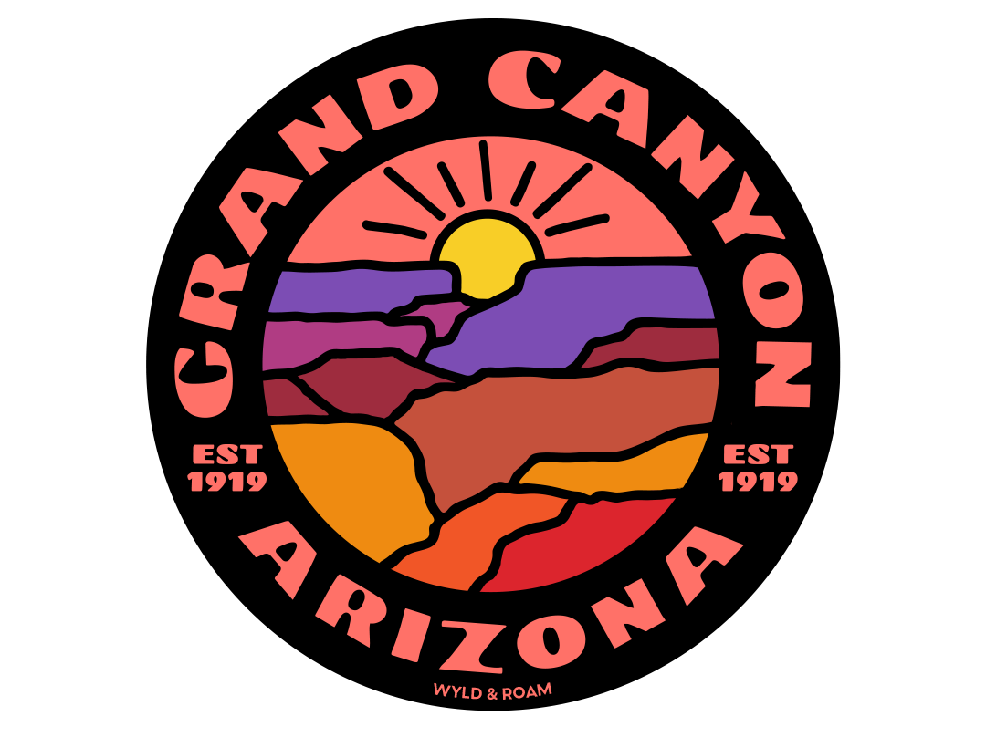 Grand Canyon National Park Round Sticker