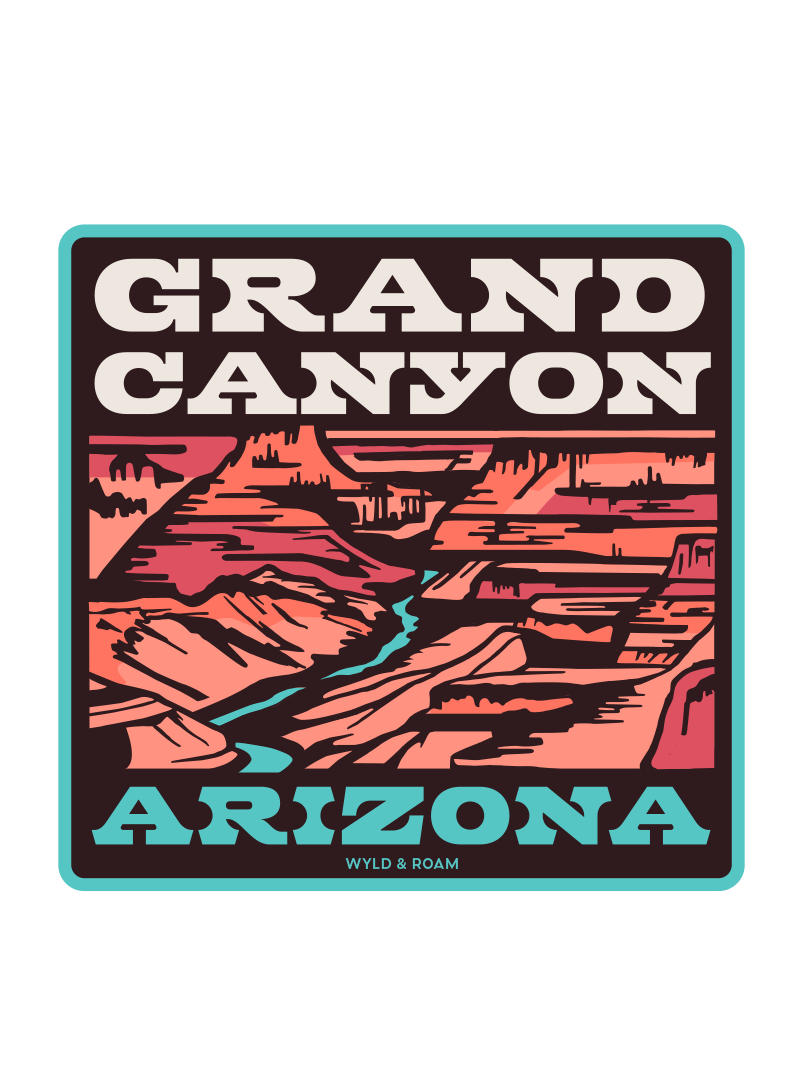 Grand Canyon National Park Layers Sticker