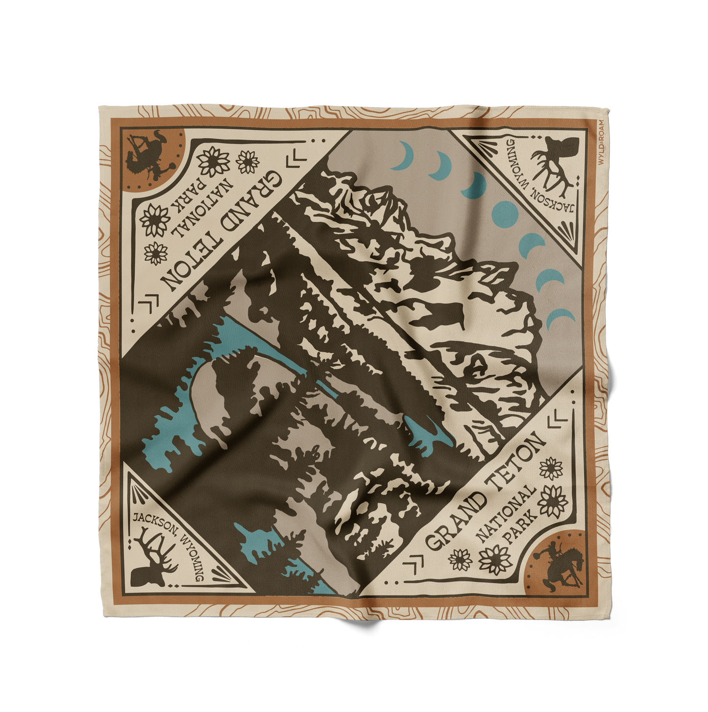 Grand Teton Bandana, Camel