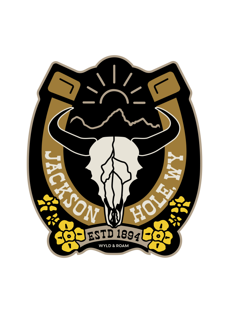 Jackson Hole Horseshoe Sticker