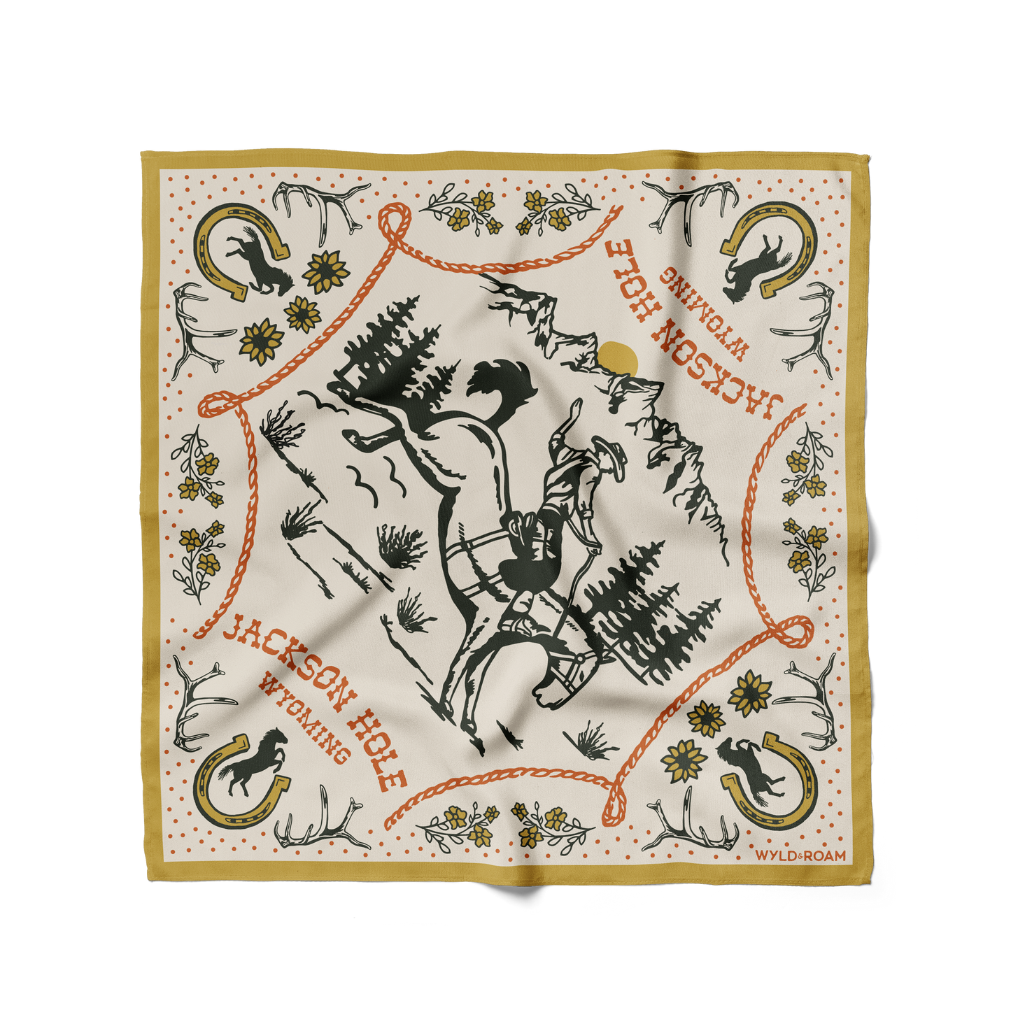 Jackson Hole Bandana, Cream
