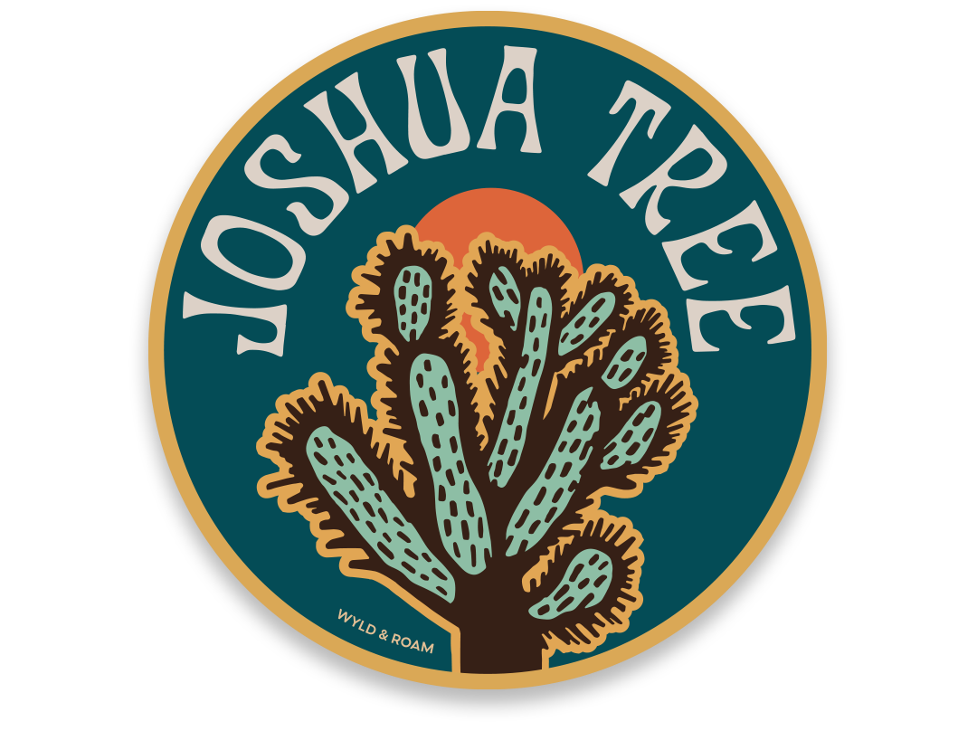 Joshua Tree Cholla Cactus Sticker