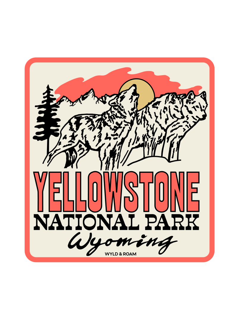 Yellowstone Wolves Sticker