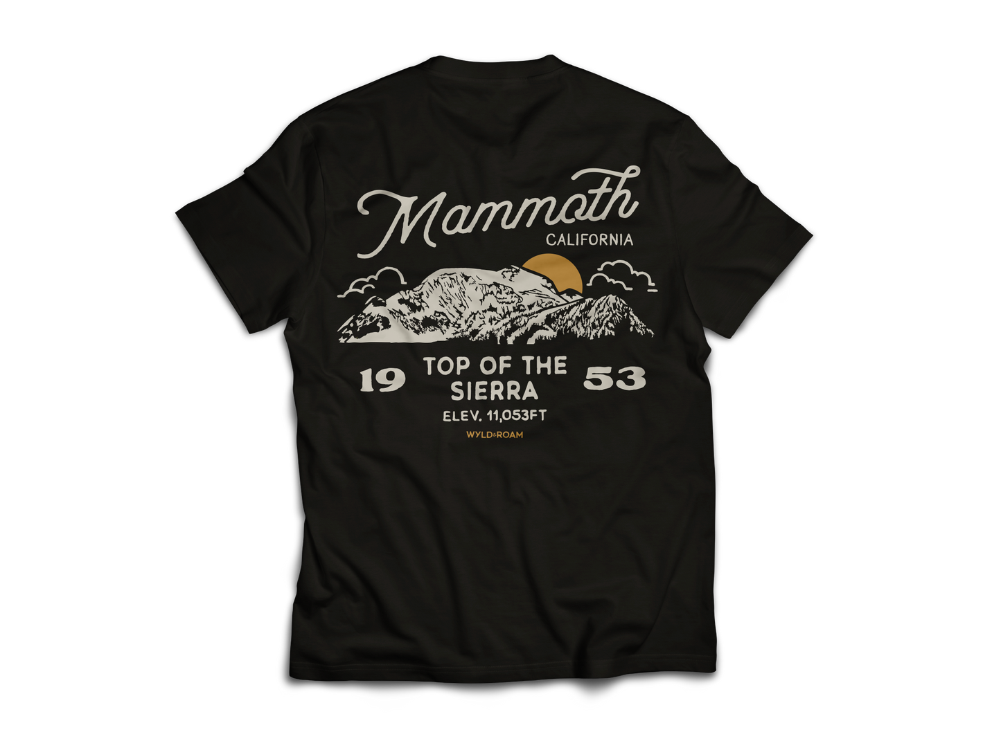 Mammoth Top of the Sierra Tee, Black