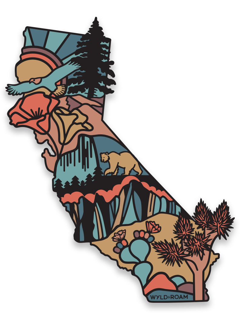 California Golden State Sticker