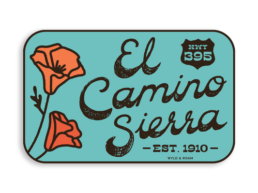 El Camino Sierra Mountain Highway 395 Sticker