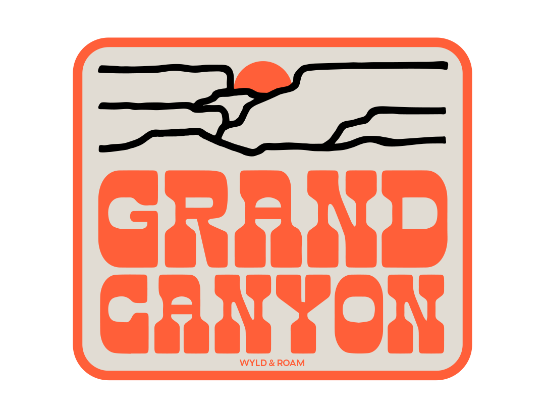 Grand Canyon National Park Retro Sticker