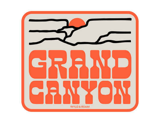 Grand Canyon National Park Retro Sticker