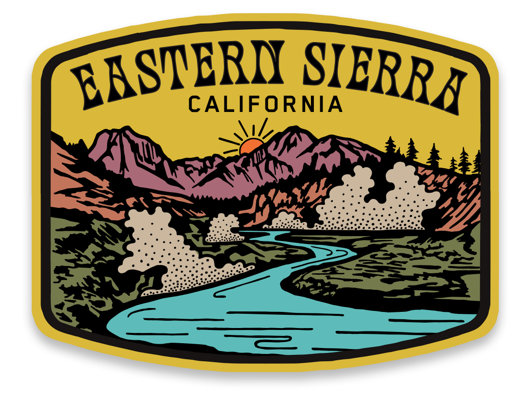 Eastern Sierra Hot Creek Geological Site Sticker