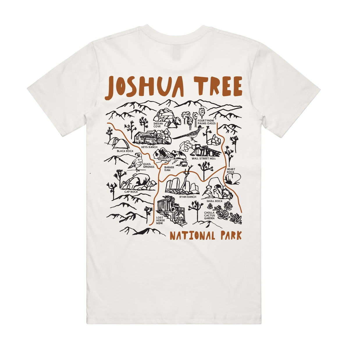 Joshua Tree National Park Map Tee