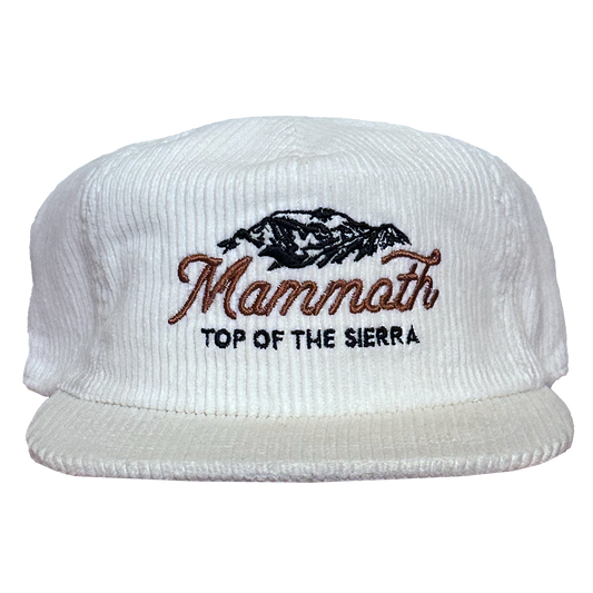 Mammoth Corduroy Hat, White