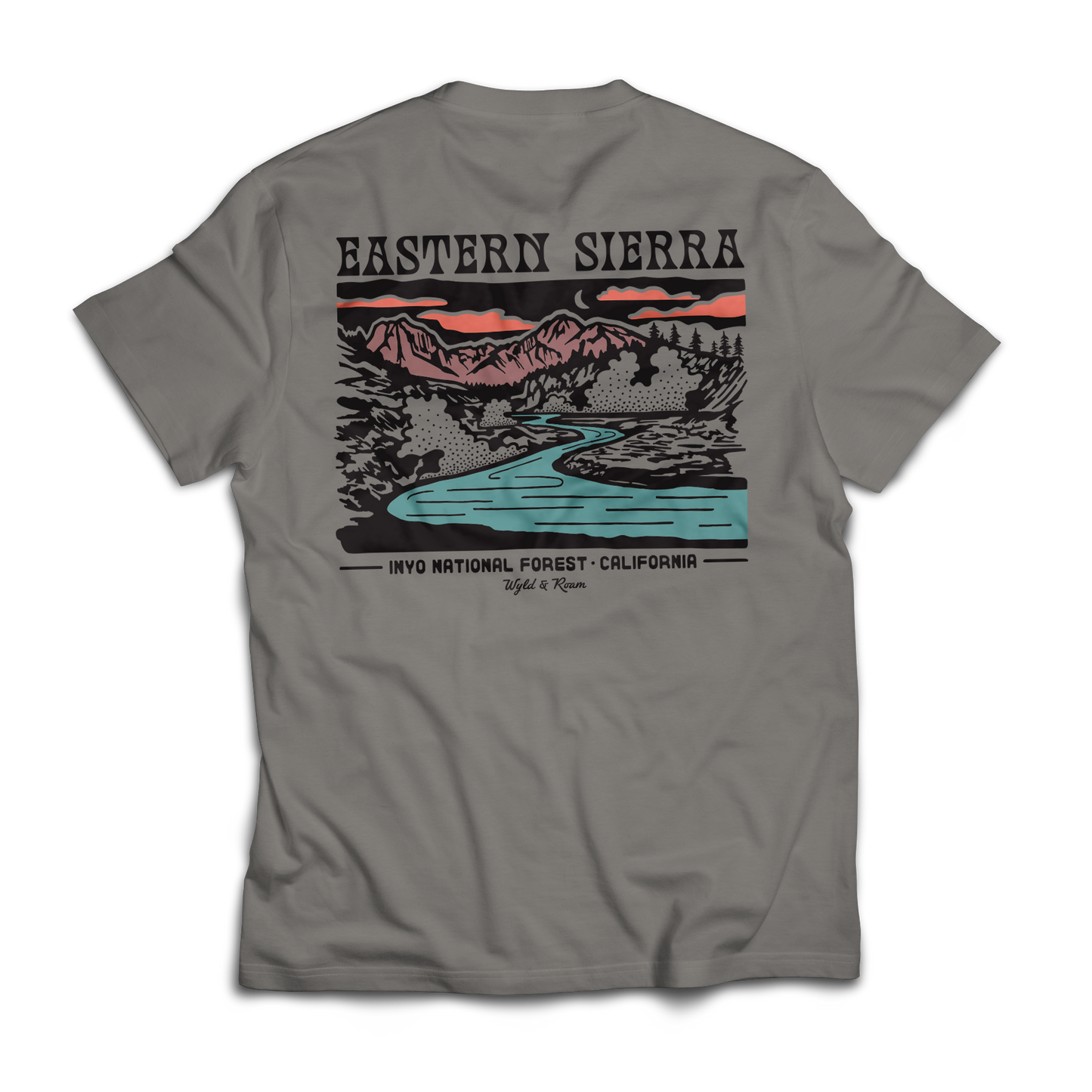 California Eastern Sierra Tee, Granite