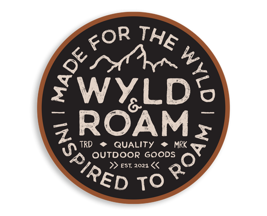 Wyld & Roam Black Sticker