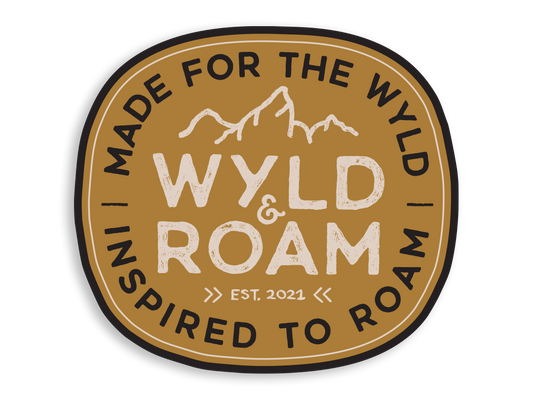 Wyld & Roam Gold Sticker