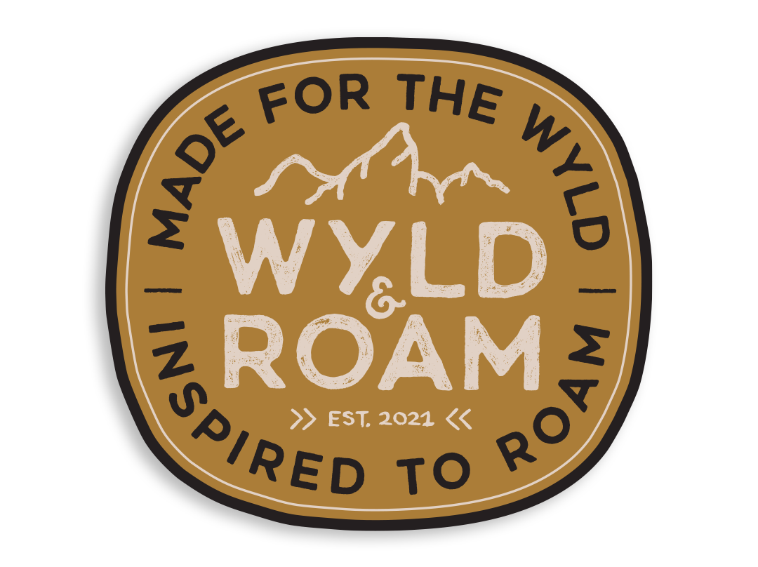 Wyld & Roam Gold Sticker