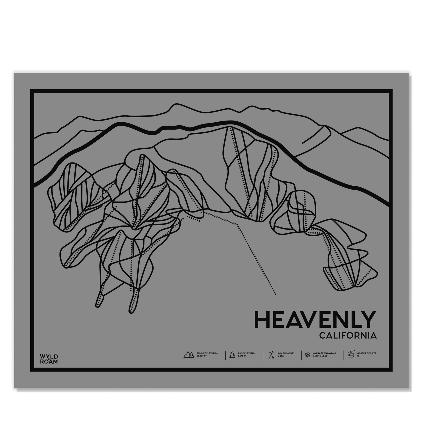 Heavenly Trail Map