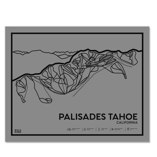 Palisades Tahoe Trail Map